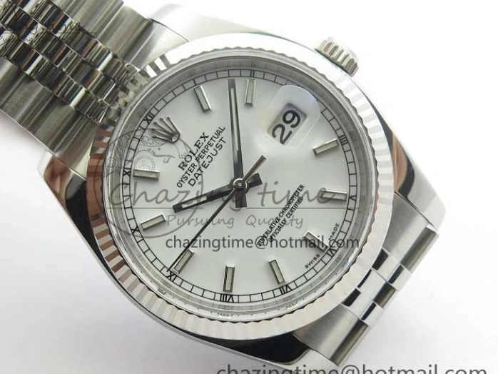 Steel DateJust ARF SH3135 SS White 36 on V3 Best 904L Bracelet Edition 116234 Jubilee Dial 1:1 0122
